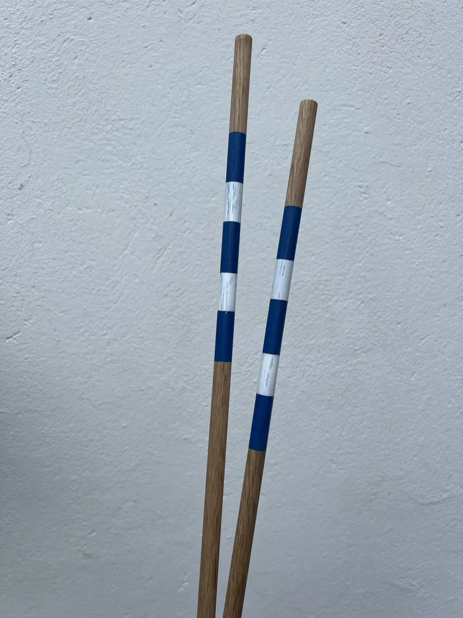 Blå & Hvit alignment sticks